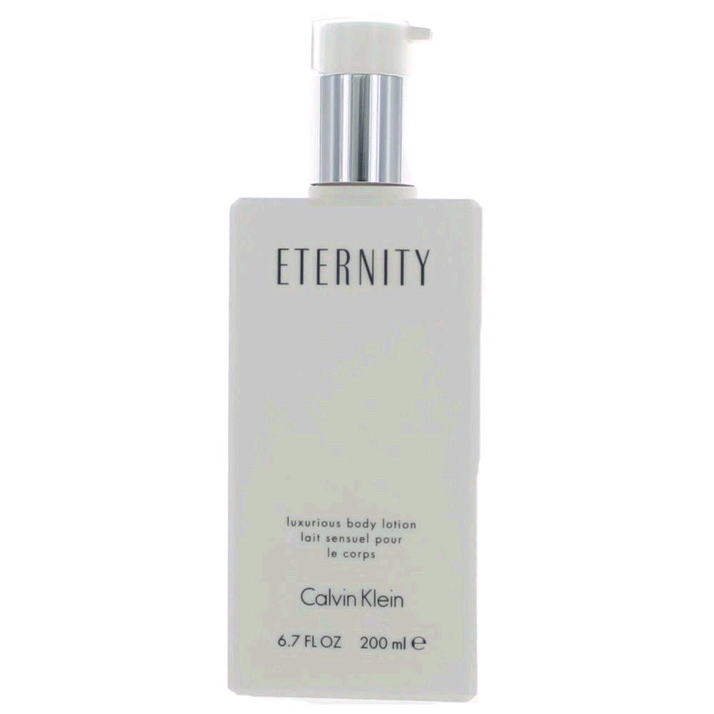 Bottle of Eternity by Calvin Klein, 6.7 oz Body Lotion for Women with Pump